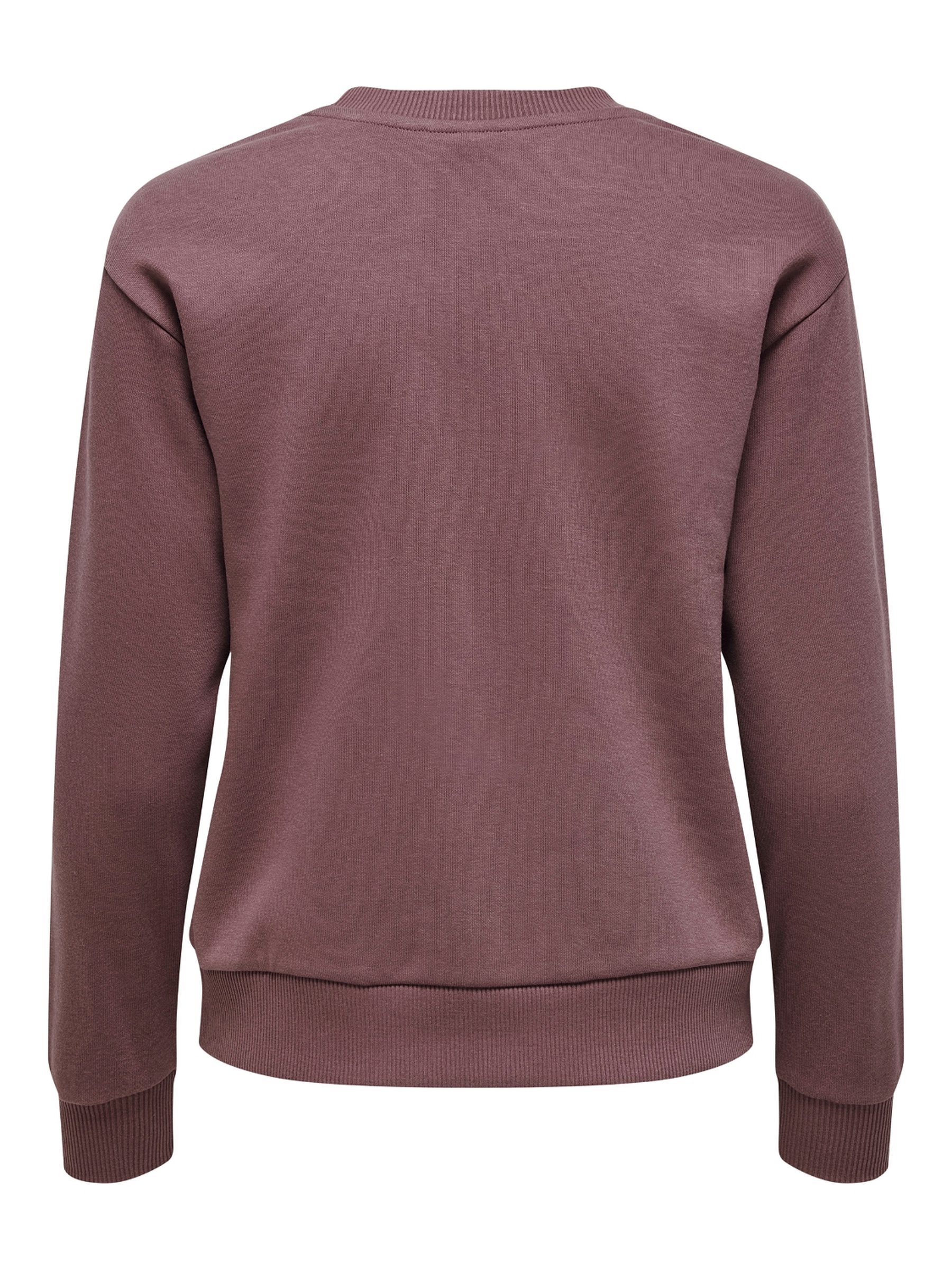 Felpa JDY JDYPARIS LS EMB JRS - marrone rosato