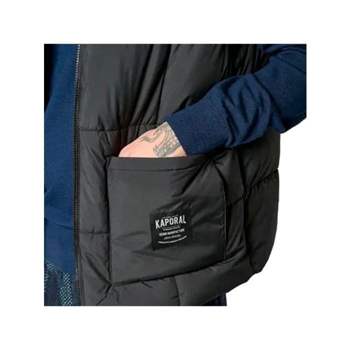KAPORAL - RINGO Chaqueta acolchada negra sin mangas para hombre