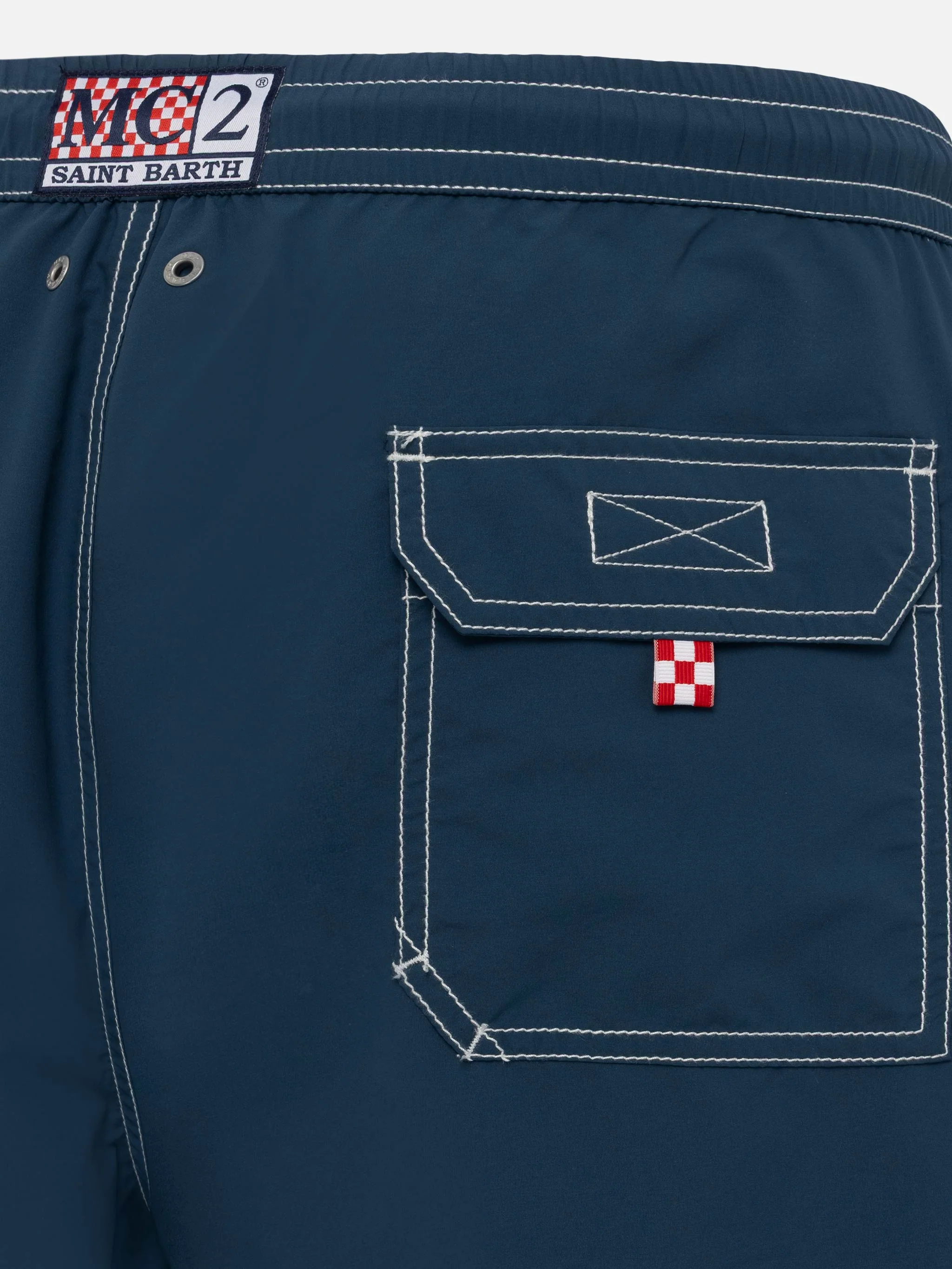 Patmos marineblauwe zwemkleding met lange mouwen