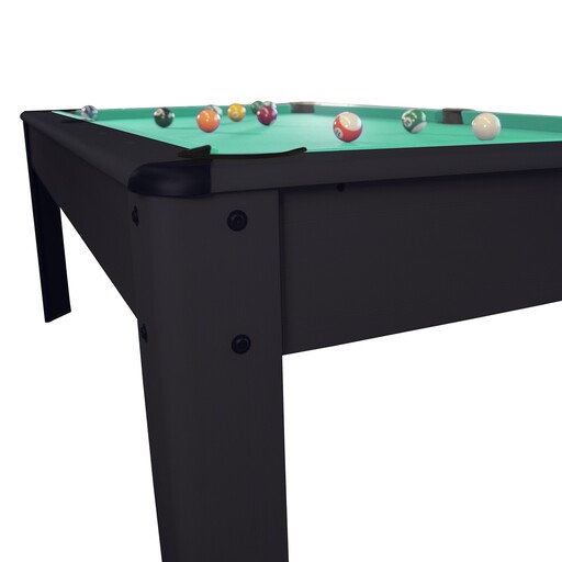 Mesa de bilhar Harmony conversível em mesa de centro com acessórios.