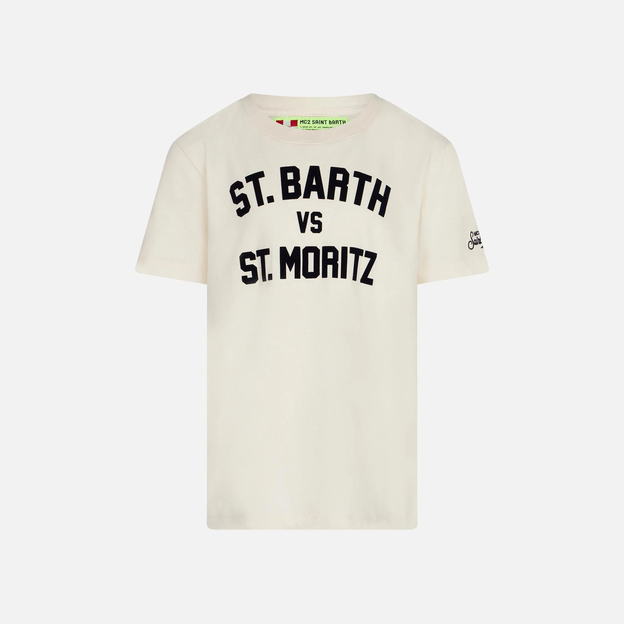 Kinder-T-shirt met St. Barth vs. St. Moritz