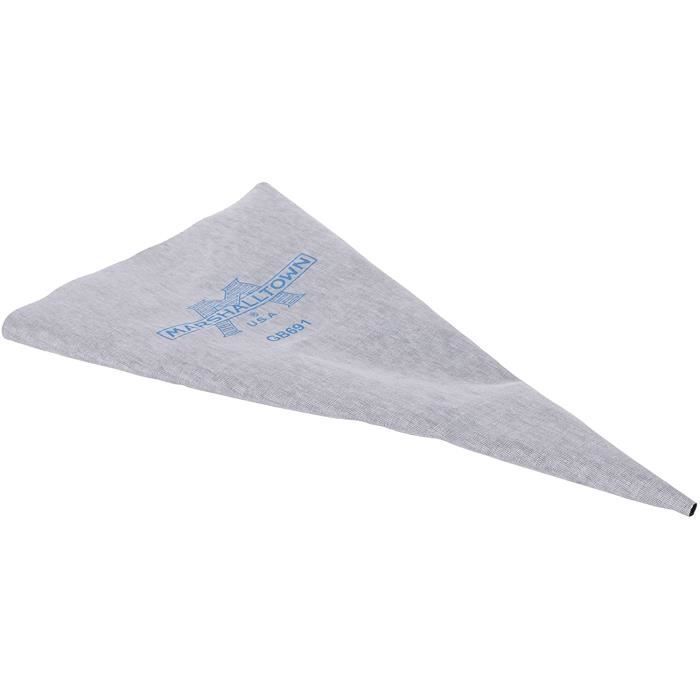 Bolsa de vinilo para mortero Marshalltown, puntiaguda, herramienta de albañilería, dimensiones: 305 x 610 mm, gris - GB692