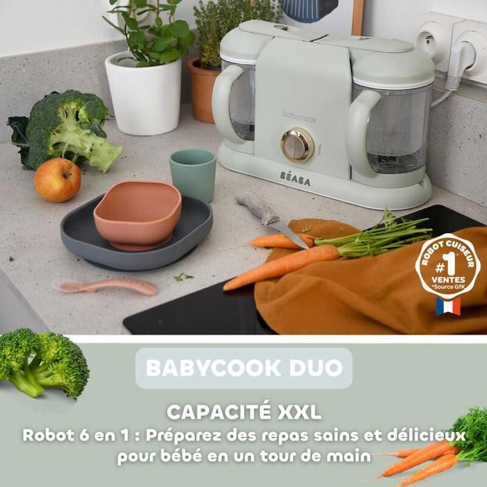 BEABA - Babycook Duo -sekoituslaite, utuinen vihreä