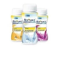 Resource Support Plus – Hochkalorisches und proteinreiches Getränk mit Pfirsich-, Pflaumen- und Mangogeschmack, 4 x 125 ml