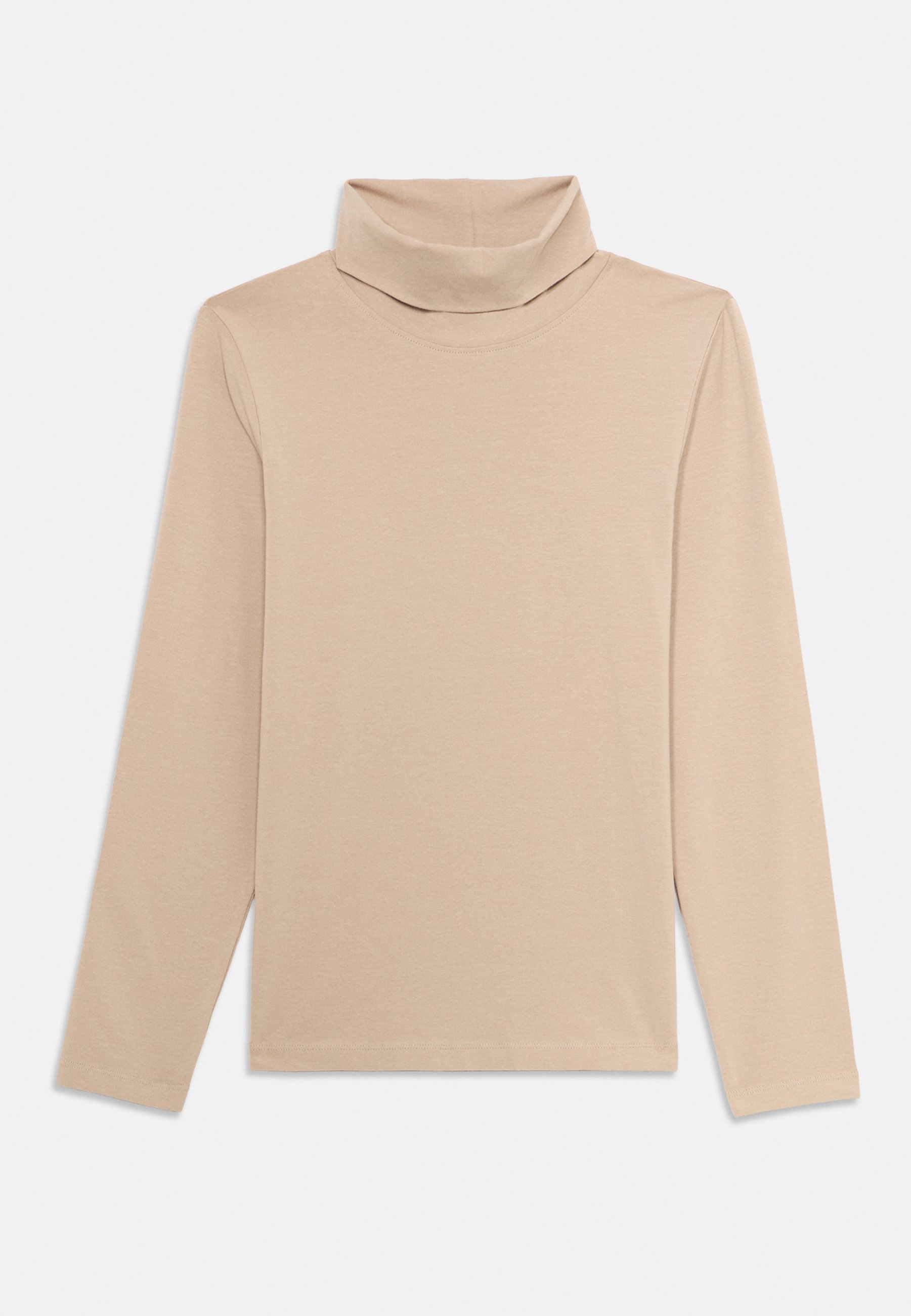 Friboo CONFEZIONE DA 2 TOP A MANICHE LUNGHE CON COLLO ALTO UNISEX - Top a maniche lunghe - marrone chiaro/beige