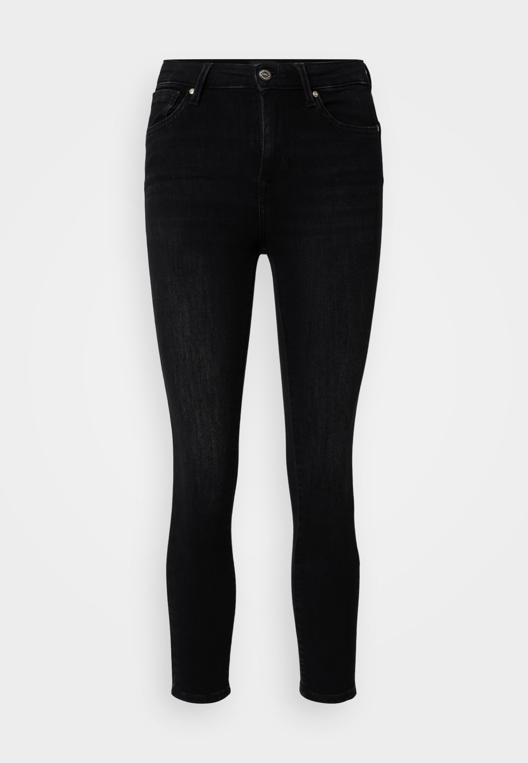 ONLY Petite ONLPOWER MID PUSH UP - Jeans Skinny Fit - gewaschenes Schwarz