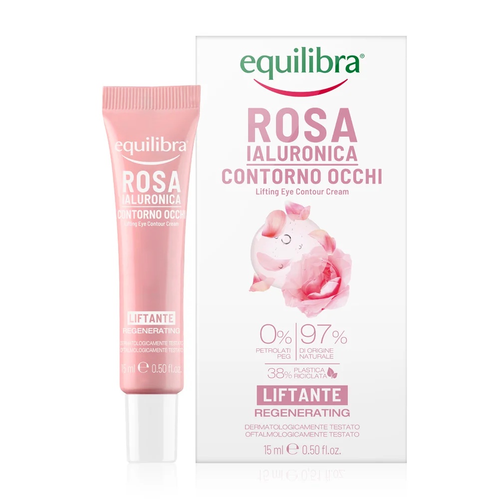 EQUILIBRA Equilibra Hyaluronic Rose Lifting Eye Contour 15 ml liftende emulsie