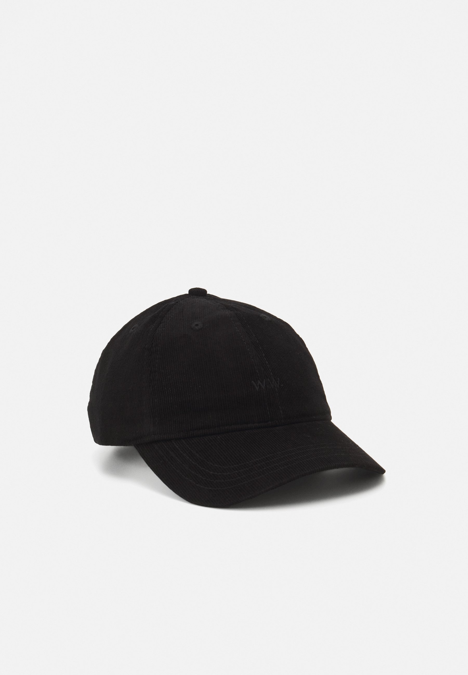 Casquette unisexe Wood Wood à broderie discrète - noire