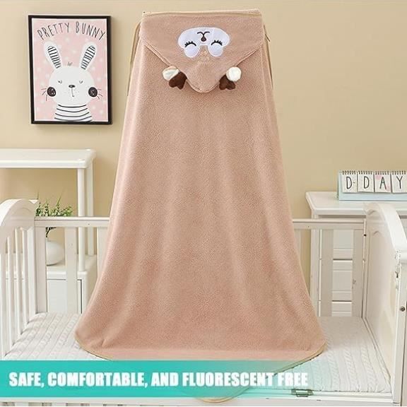 Toalla de baño con capucha para bebé, juego de 3 piezas de capa de baño para bebé, toalla con capucha de bambú, toalla de baño súper absorbente.
