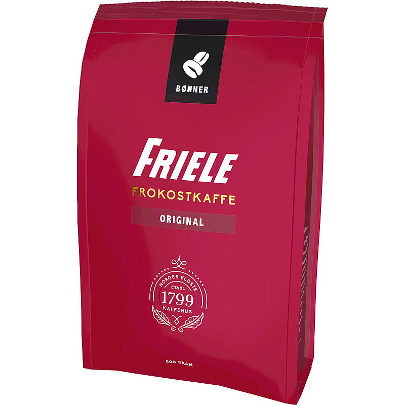 Friele Kokonaiset pavut Friele 500 g, aamiaiskahvi