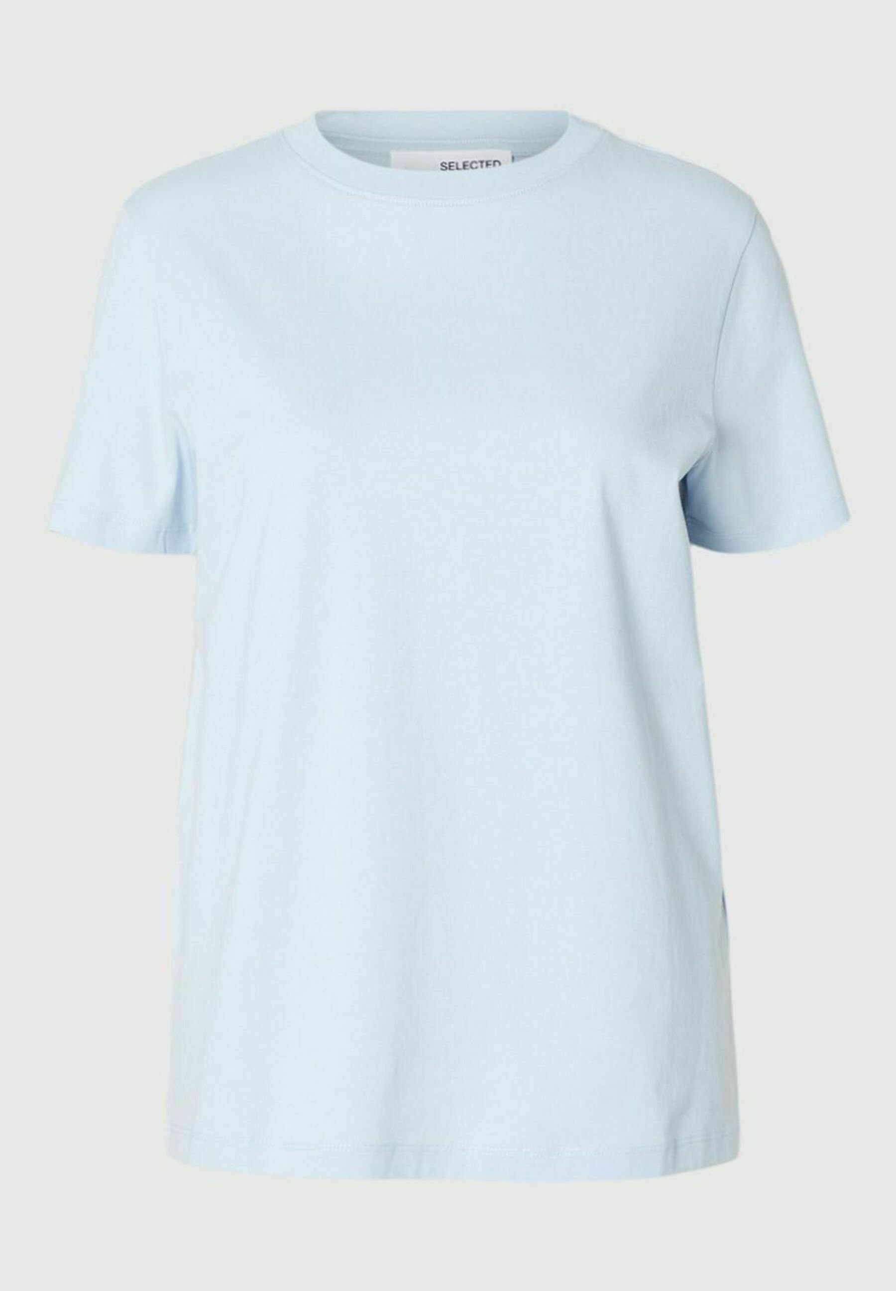 Selected Femme SLFMYESSENTIAL Rundhalsausschnitt - Basic-T-Shirt - Kaschmirblau