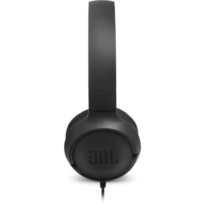 Casque filaire JBL Tune 500 - Son Pure Bass - Conception légère et et pliable - Noir