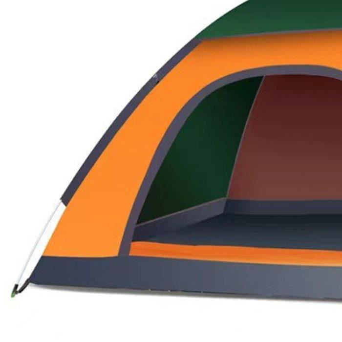 Tenda automática - SALALIS - 1-2 pessoas - Verde escuro e laranja - Montagem rápida - Tecido resistente