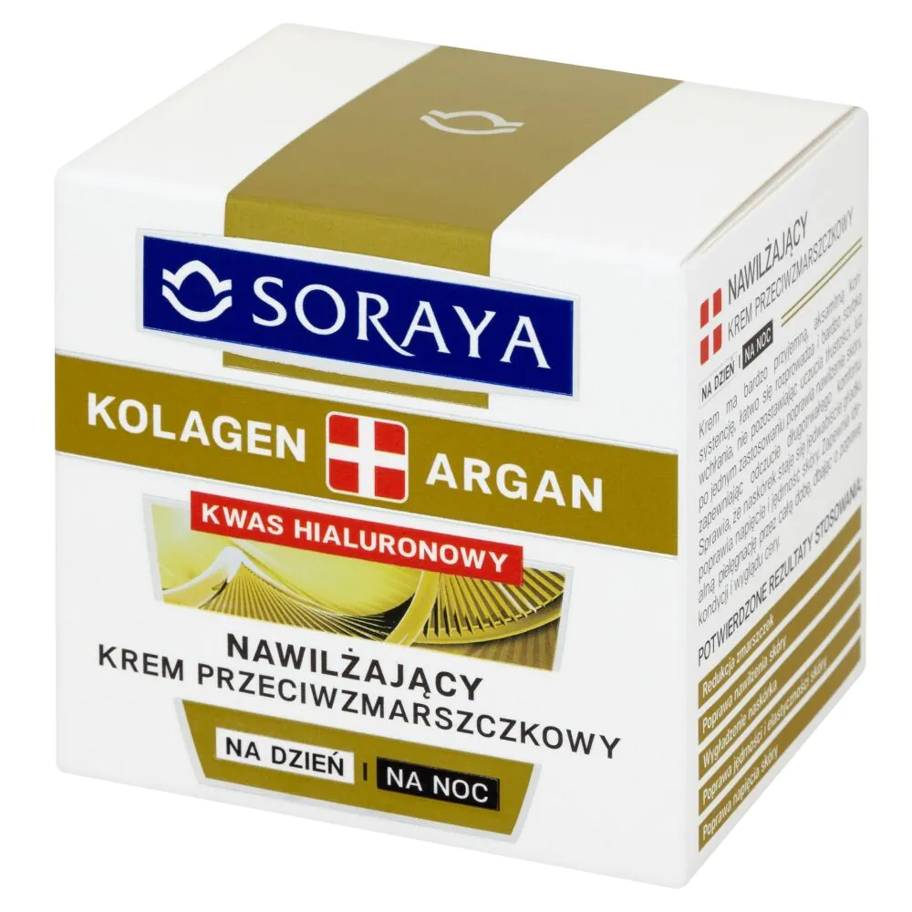 Soraya Kolagen+Argan Nawilżający krem przeciwzmarszczkowy