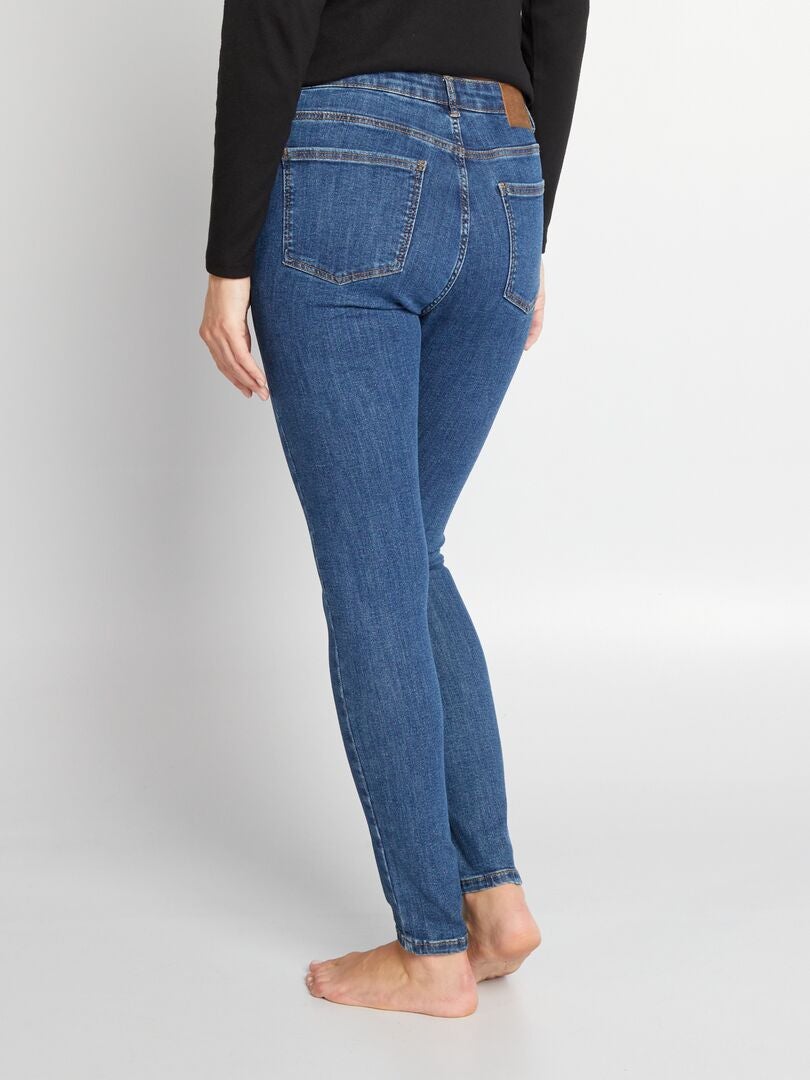 Calça jeans skinny de maternidade com elastano - AZUL