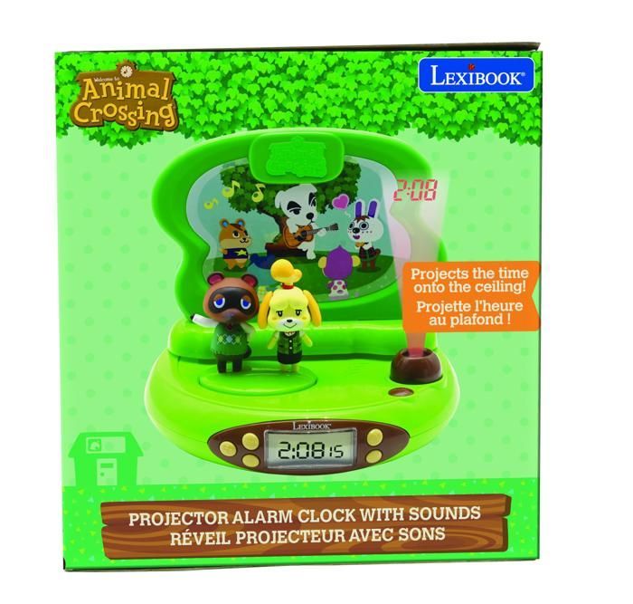 Despertador com projetor 3D e sons do Animal Crossing