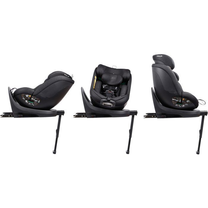 Silla de coche BABYAUTO Magna Plus - Grupo 0/1/2/3 - I-Size - 40/125 cm - Isofix - Giro de 360° - Reclinable - Negra