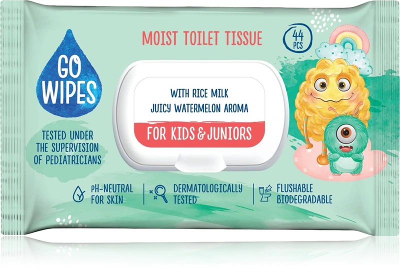 GoWipes за децу и јуниоре влажни тоалет папир за осетљиву кожу