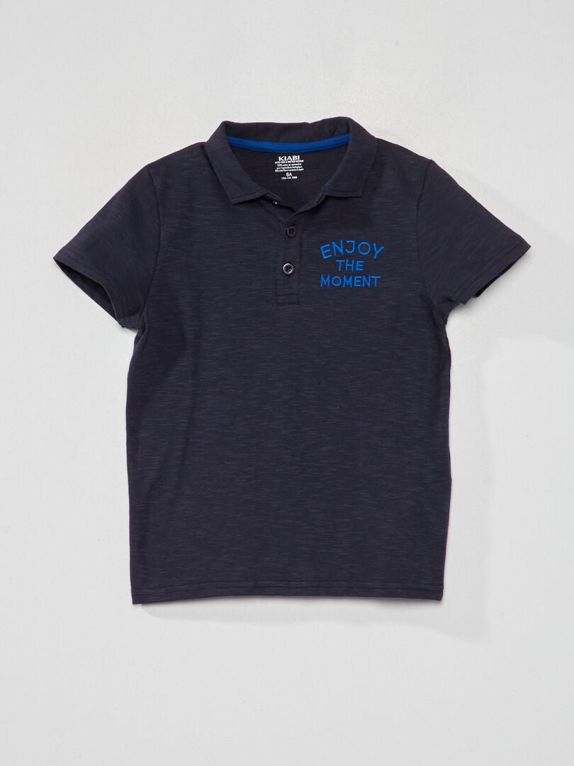 Polo 'Aproveite o momento' - AZUL