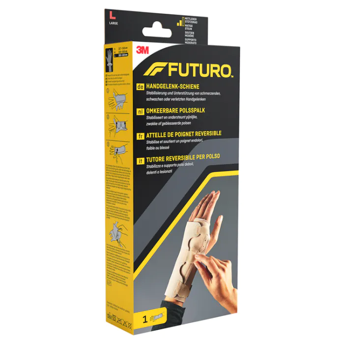 Futuro, Dwustronny stabilizator nadgarstka z szyną, Kolor beżowy, Rozmiar L
