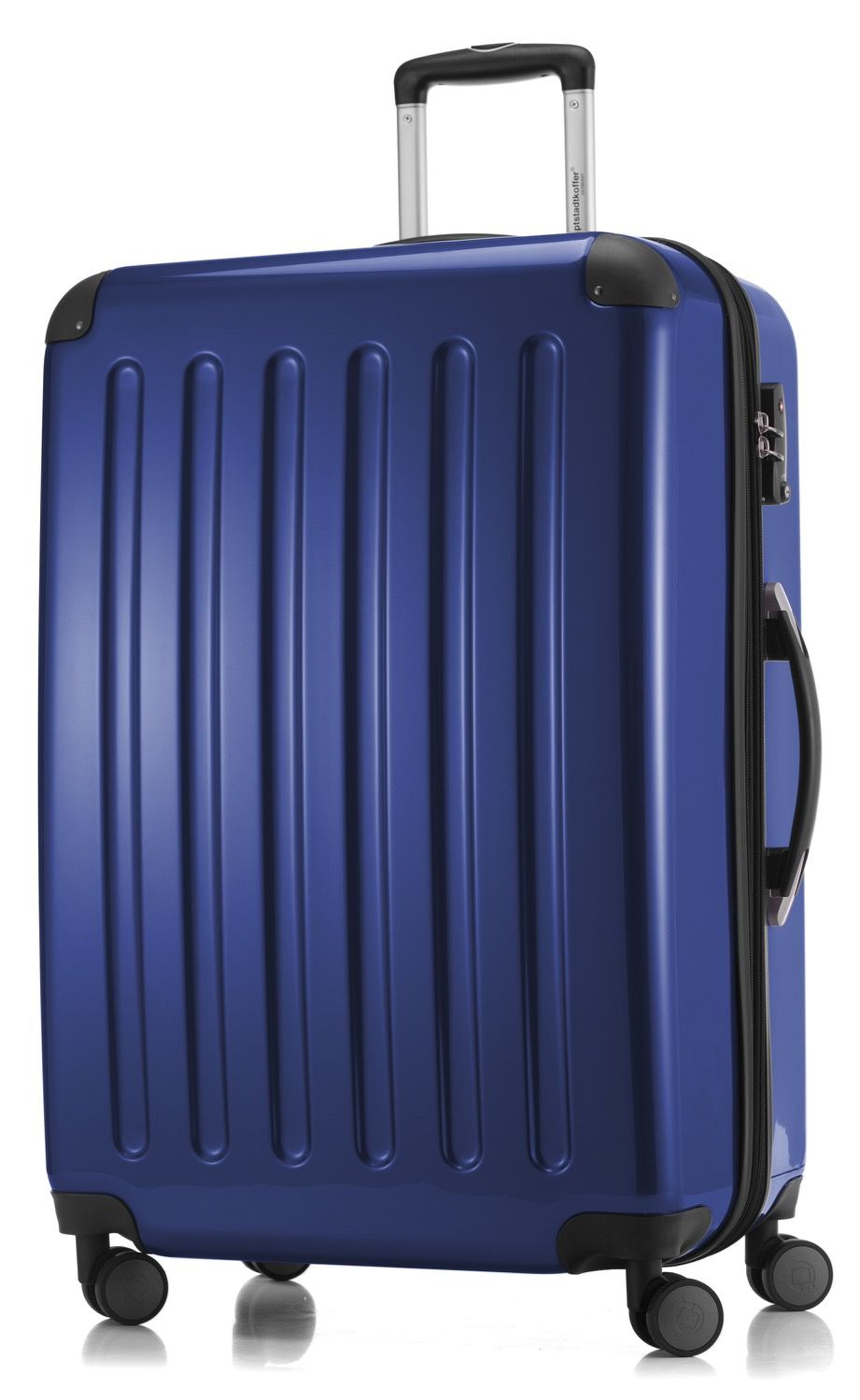 Alex - valise rigide noire brillante, 75 cm, 119 litres