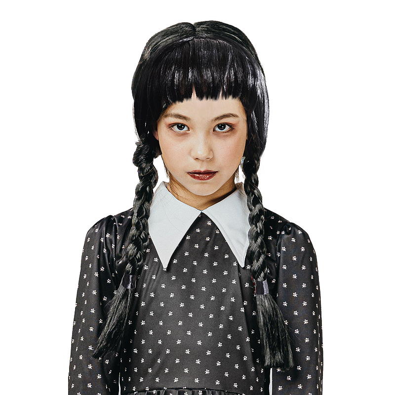 Perruque Time 2 Change 57 cm noir corbeau