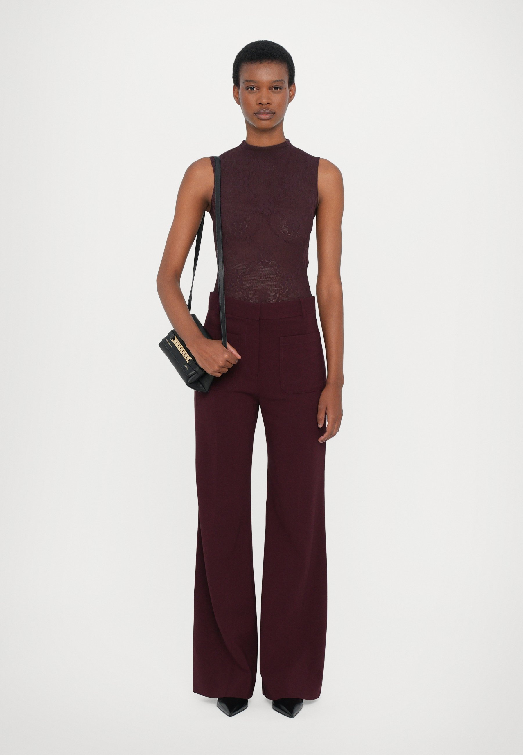 Top sans manches Victoria Beckham - bordeaux