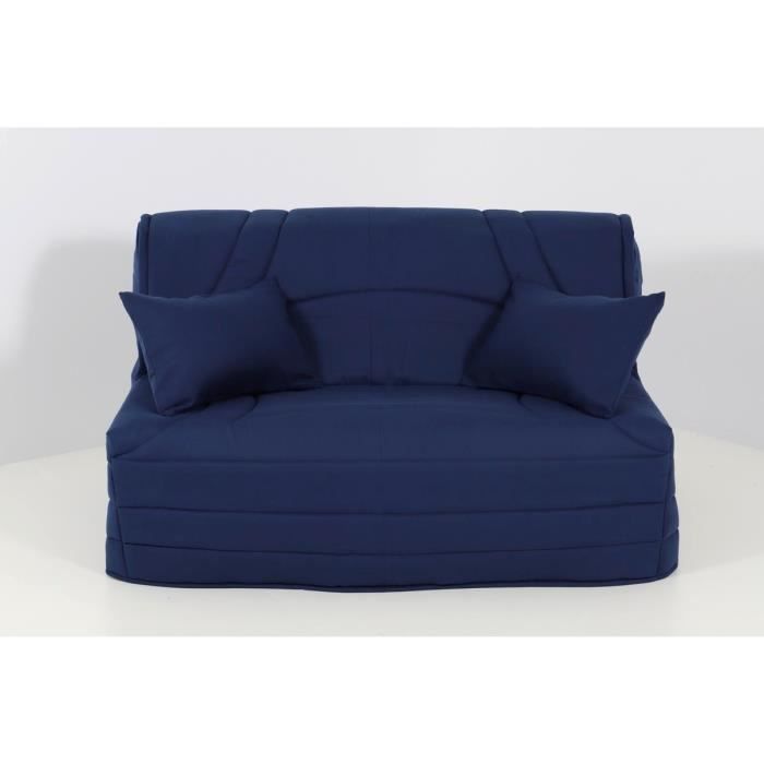 Housse BZ 140x190 matelassée BLEU MARINE
