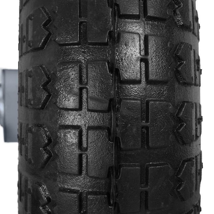 Relaxdays 2-wieler voor steekwagen 4.1/3.5-4, met luchtvering, 136 mm as, tot 136 kg, 260x85 mm stalen velgen, zwartgrijs