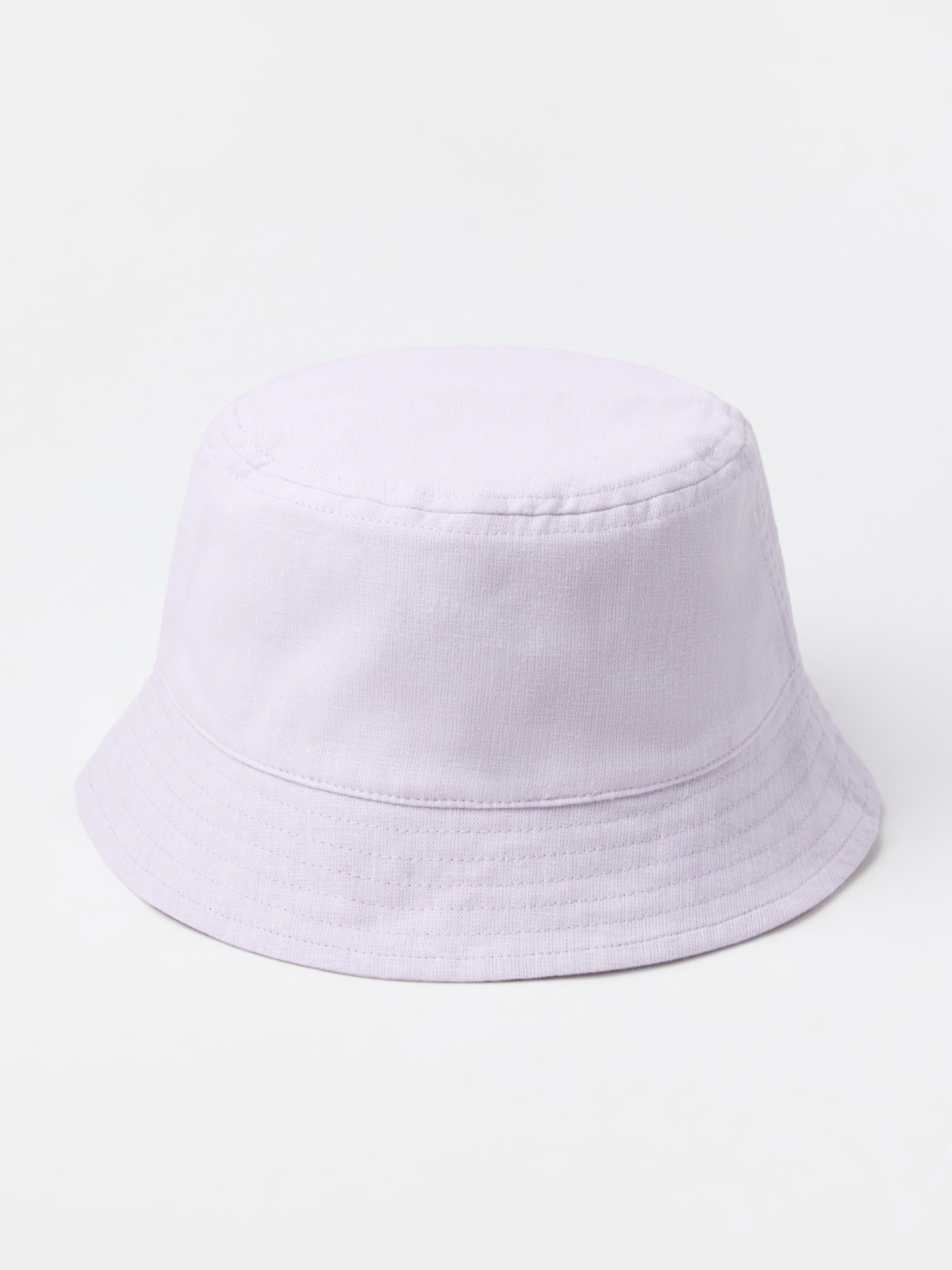 Bob en lin mélangé, couleur lilas clair poudré