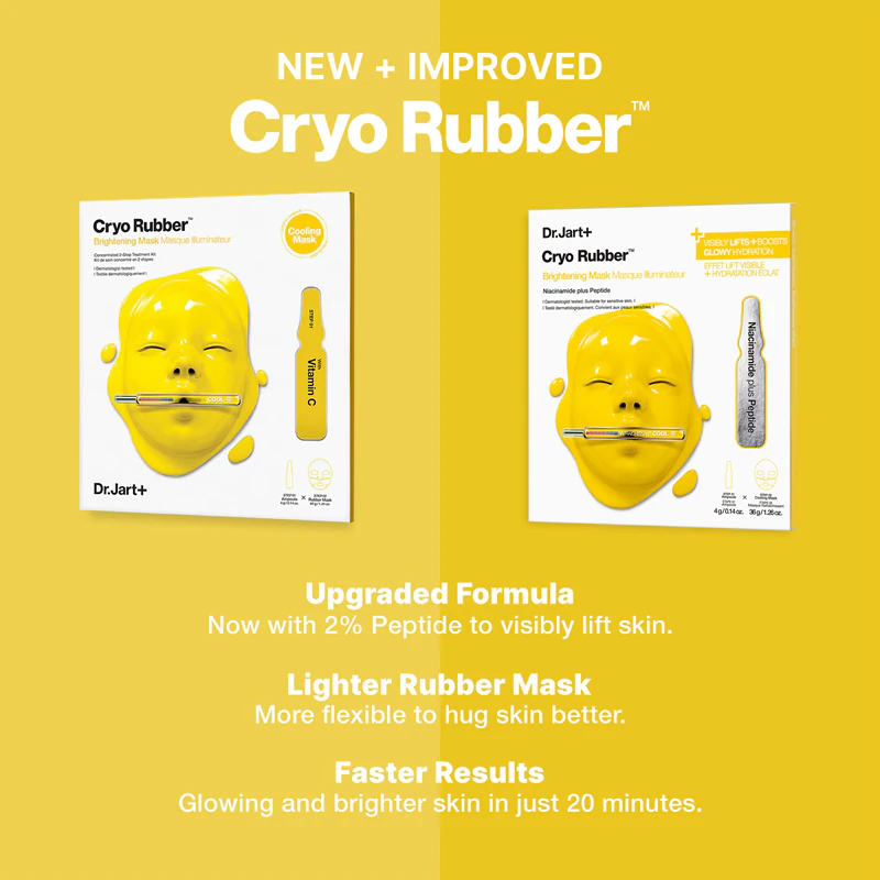 Dr. Jart+ Cryo Rubber™ Brightening Mask intenzívna hydrogélová maska s rozjasňujúcim účinkom