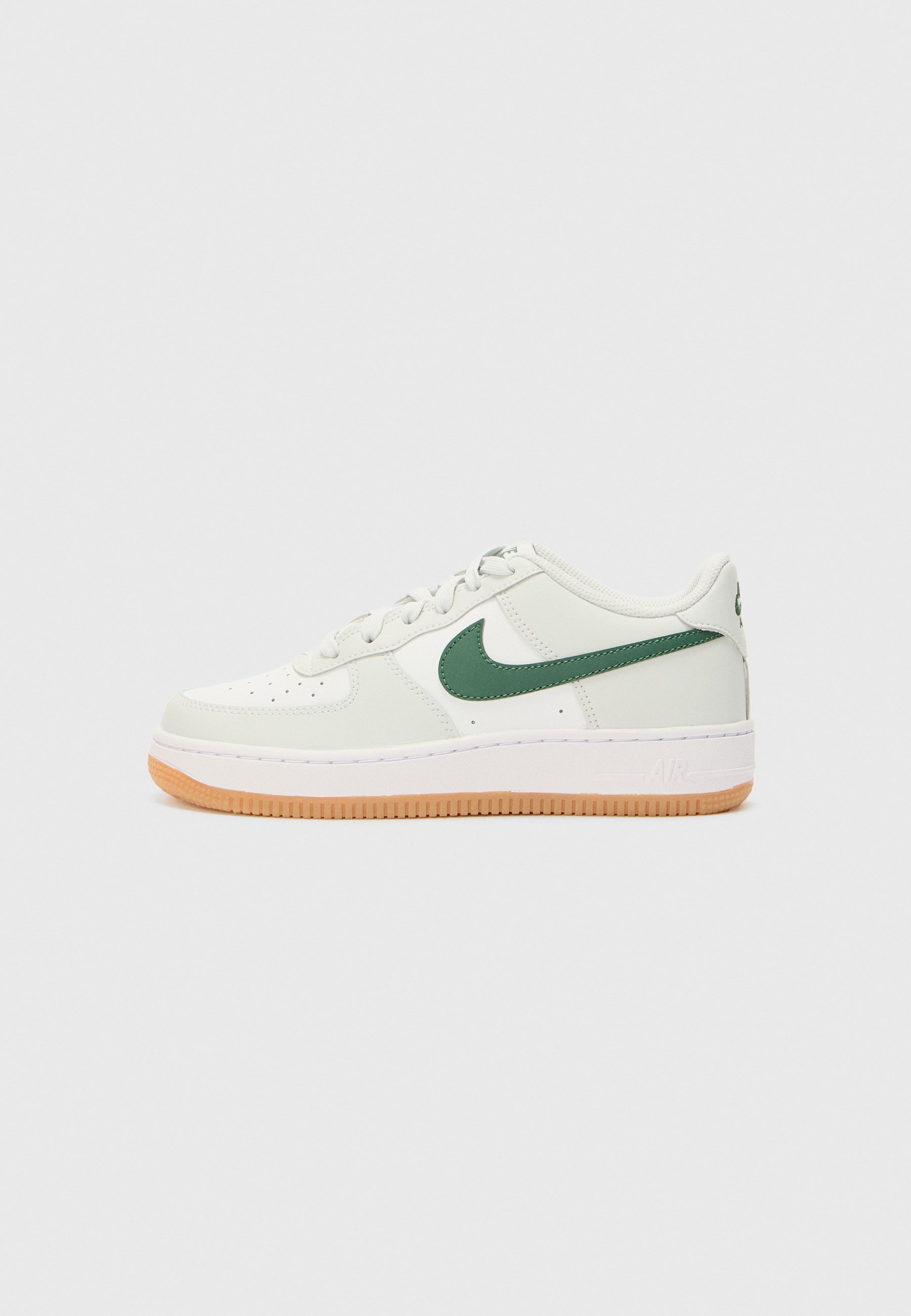 Nike Sportswear AIR FORCE 1 UNISEX - Sneakers - photon dust/white/fir/gum medium brown