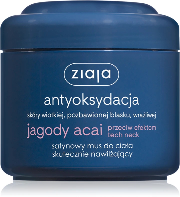 Ziaja Acai Berry satīna ķermeņa putas efektīvi mitrina