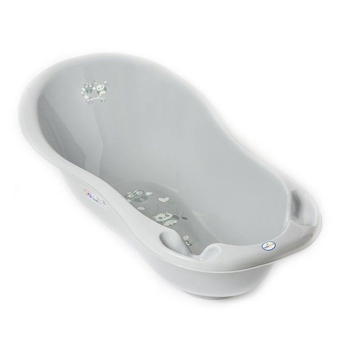 Baignoire bébé thermomètre Gris Owls 86 cm - MON MOBILIER DESIGN - Mixte - A partir de 0 mois - Naissance