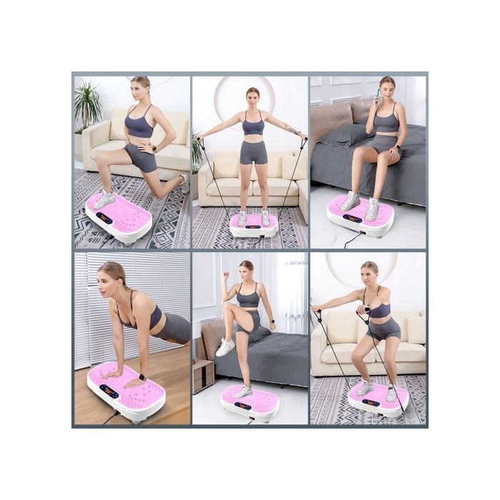 Plateforme Vibrante - BLOSSOM - Modèle Compact - 120 Niveaux - Télécommande - Bluetooth Intégré