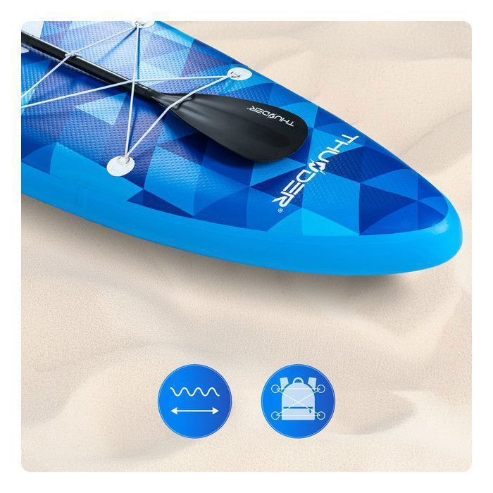 Tavola da paddle THUNDER® NION 320 cm | Gonfiabile | Antiscivolo | Zaino | Accessori completi | Kit di riparazione