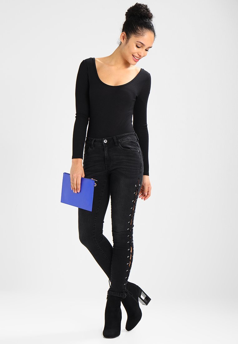 Urban Classics veterbroek - Skinny jeans - zwart gewassen