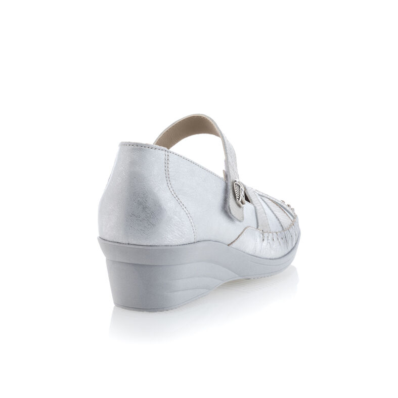 Zapatos cómodos para mujer, color gris.