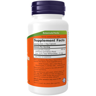 Now Supplement Now Ashwagandha -uute 90 kapselia 90 kapselia