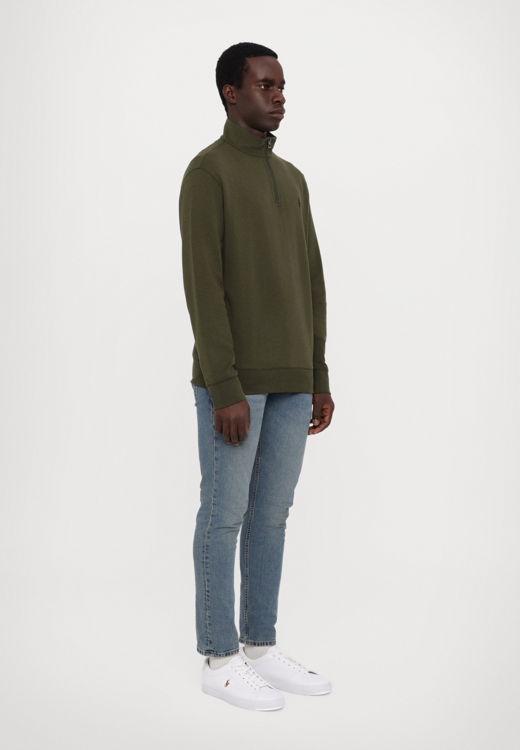 Pull-over Polo Ralph Lauren LUXURY JERSEY à quart de zip - Sweat-shirt - Tatou
