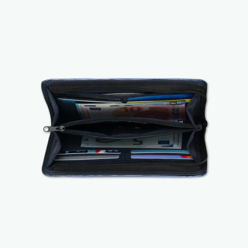 Cabaia Large Larissa navy blue wallet