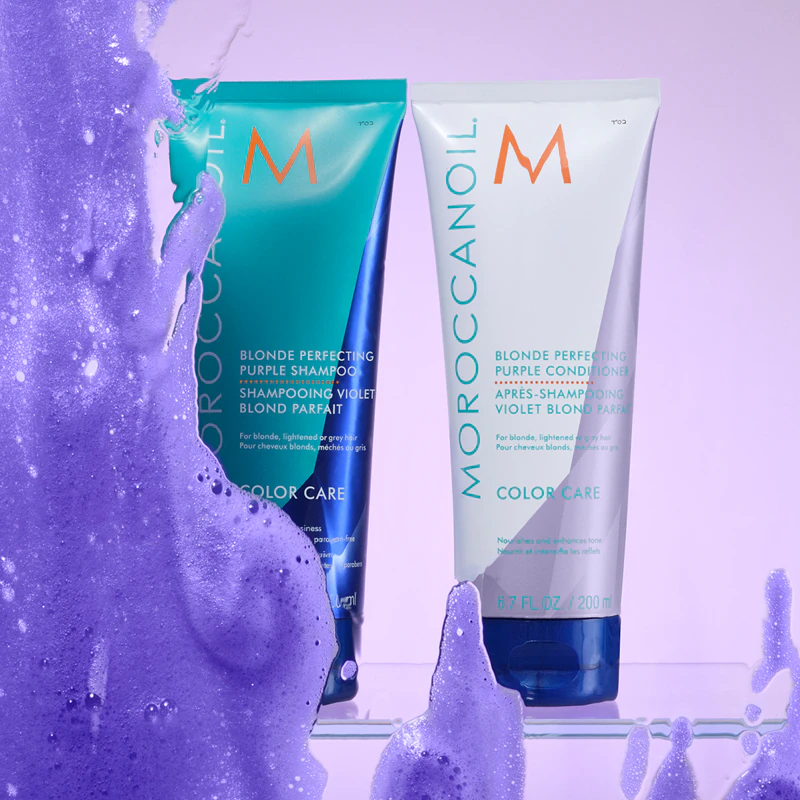 Moroccanoil Color Care Blonde Perfecting Purple kondicionér pre blond a melírované vlasy