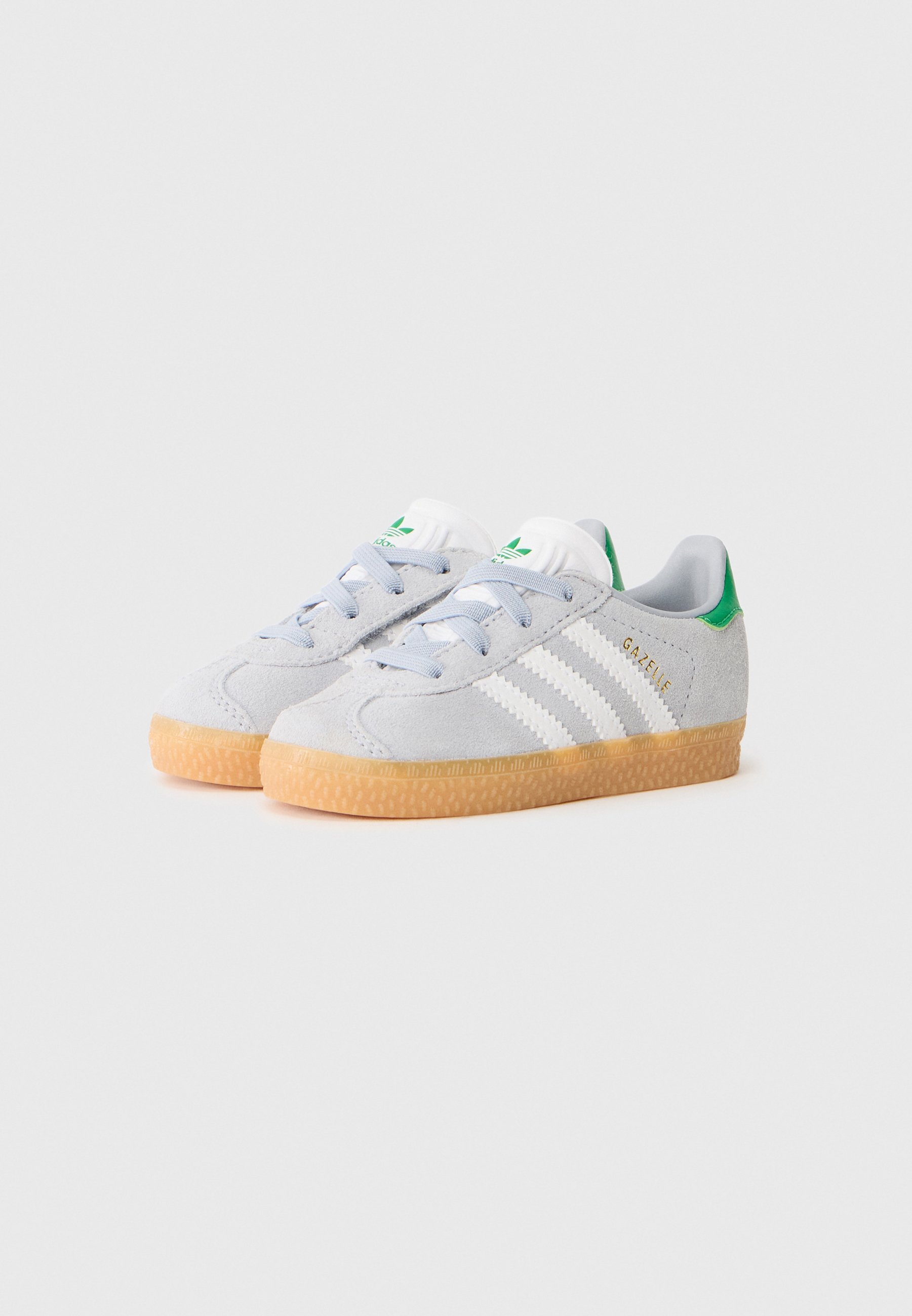 adidas Originals GAZELLE UNISEXE - Baskets - argentées/blanches/vertes
