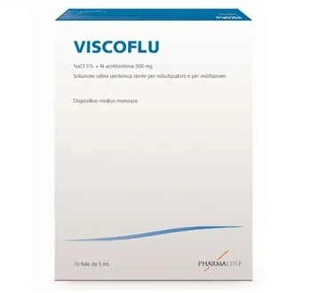 Viscoflu hypertonische zoutoplossing voor verneveling, 10 flesjes van 5 ml.