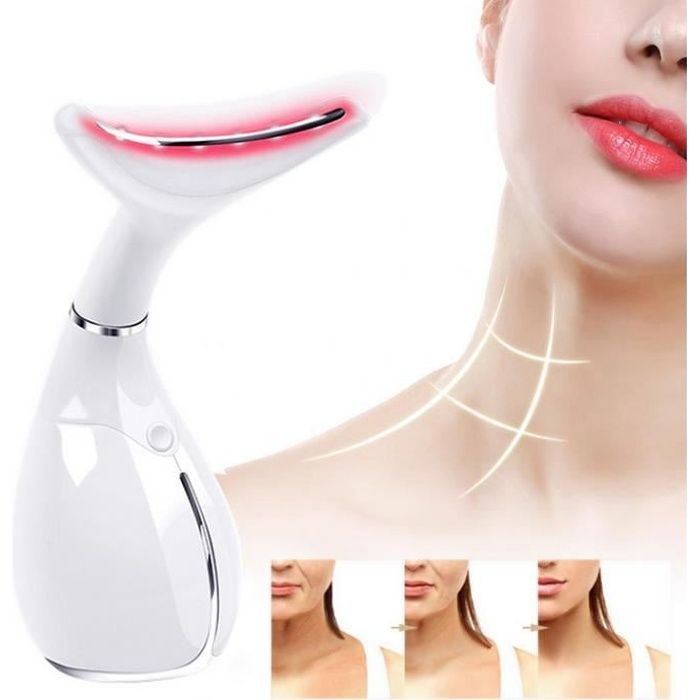 Aparelho para cuidados com a pele - OFELI - Terapia LED - Antirrugas - Lifting de pescoço - Redução de papada