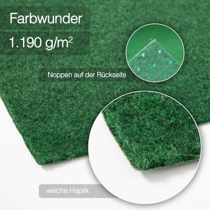 Rollo de césped sintético Farbwunder Pro Green de 133 x 200 cm.