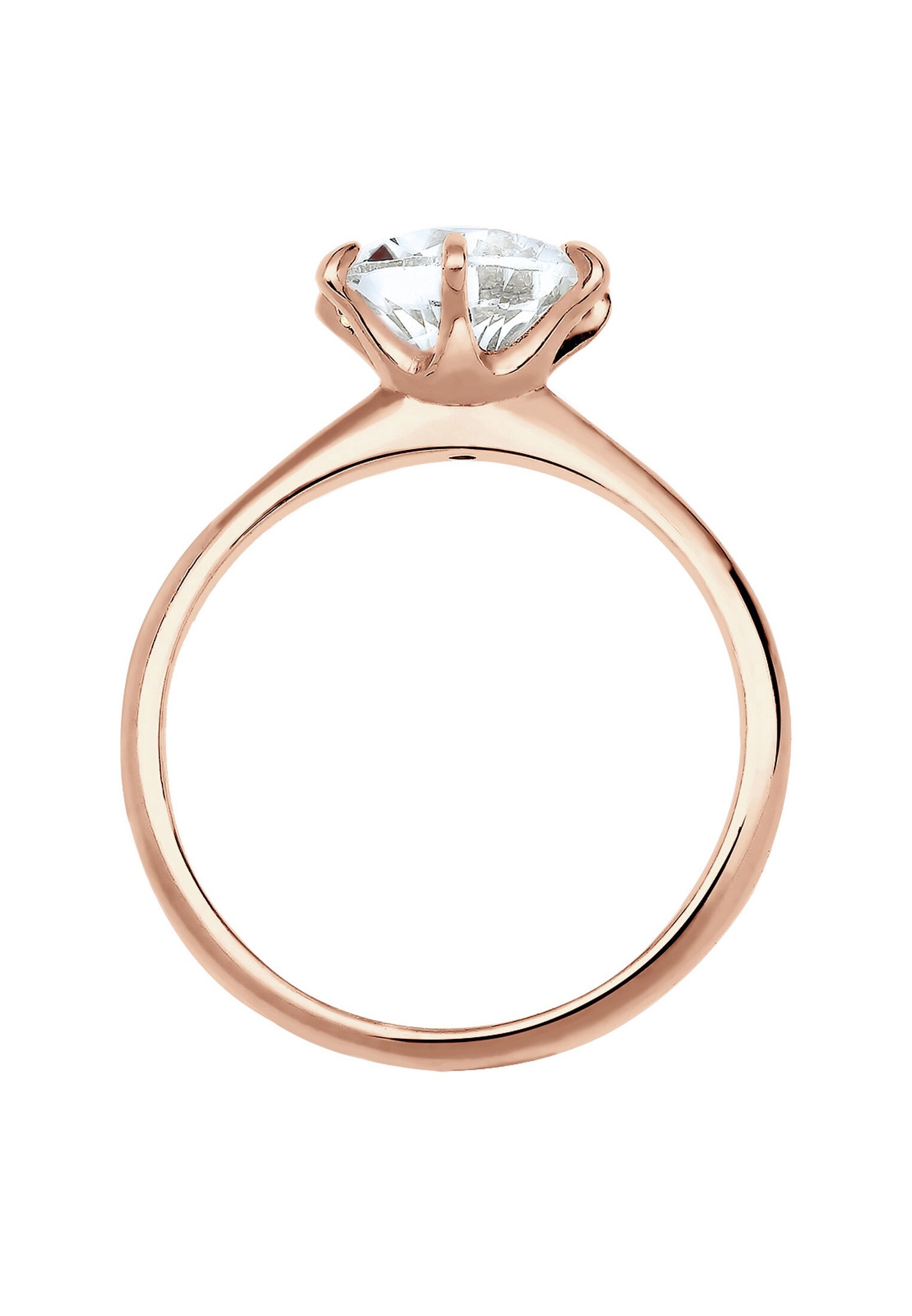Elli Femmes Fiançailles avec Cristaux en Argent Sterling 925