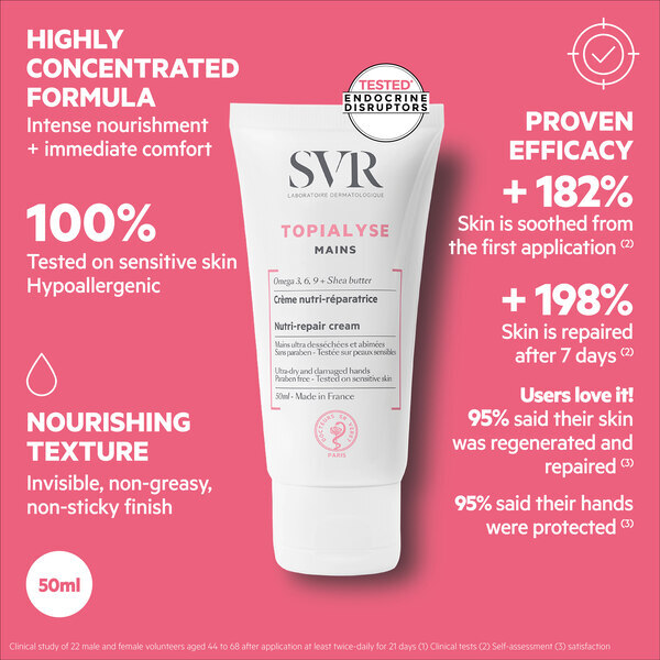 Crema de manos nutritiva SVR TOPIALYSE 50 ml