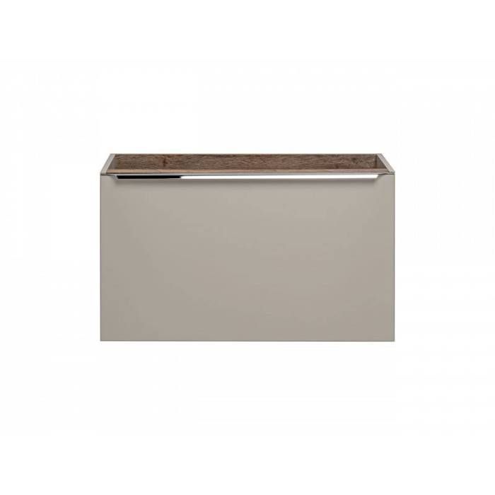 Conjunto de baño con lavabo doble de 160 cm + 4 armarios - Rosario Taupe