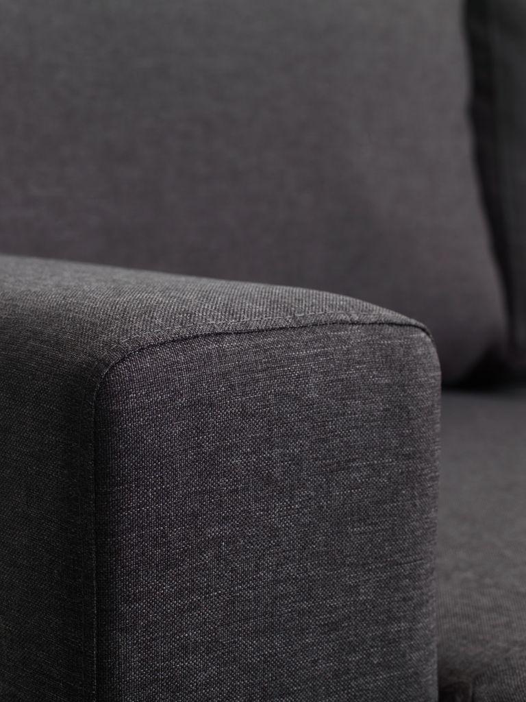 MARSLEV MARSLEV Sofa na razvlačenje s ležaljkom, tamno siva